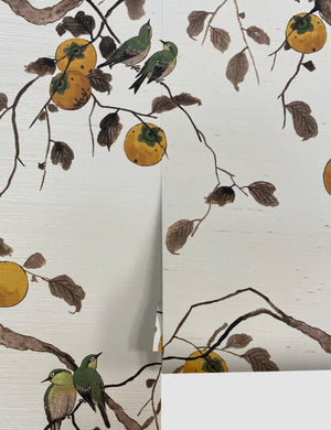 Persimmon Birds Wallpaper by Nathan Turner