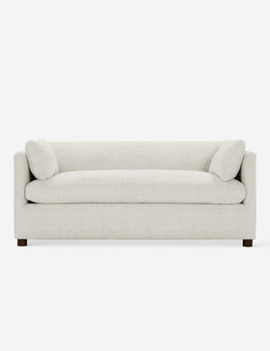 Lotte White Performance Linen queen-sized sleeper sofa
