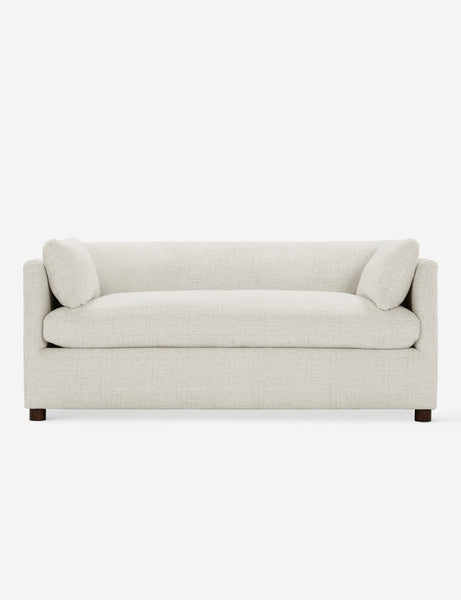 #color::white-performance-linen #size::queen | Lotte White Performance Linen queen-sized sleeper sofa