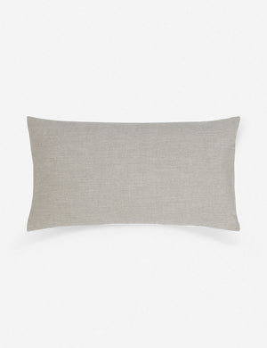 The gray back on the Whitehaven indoor and outdoor lumbar pillow