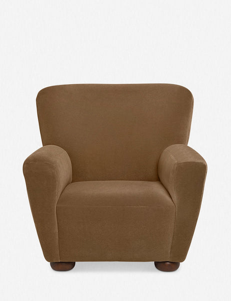 #color::bronze-mohair | Avery Bronze Mohair accent chair with a winged back and plush seat
