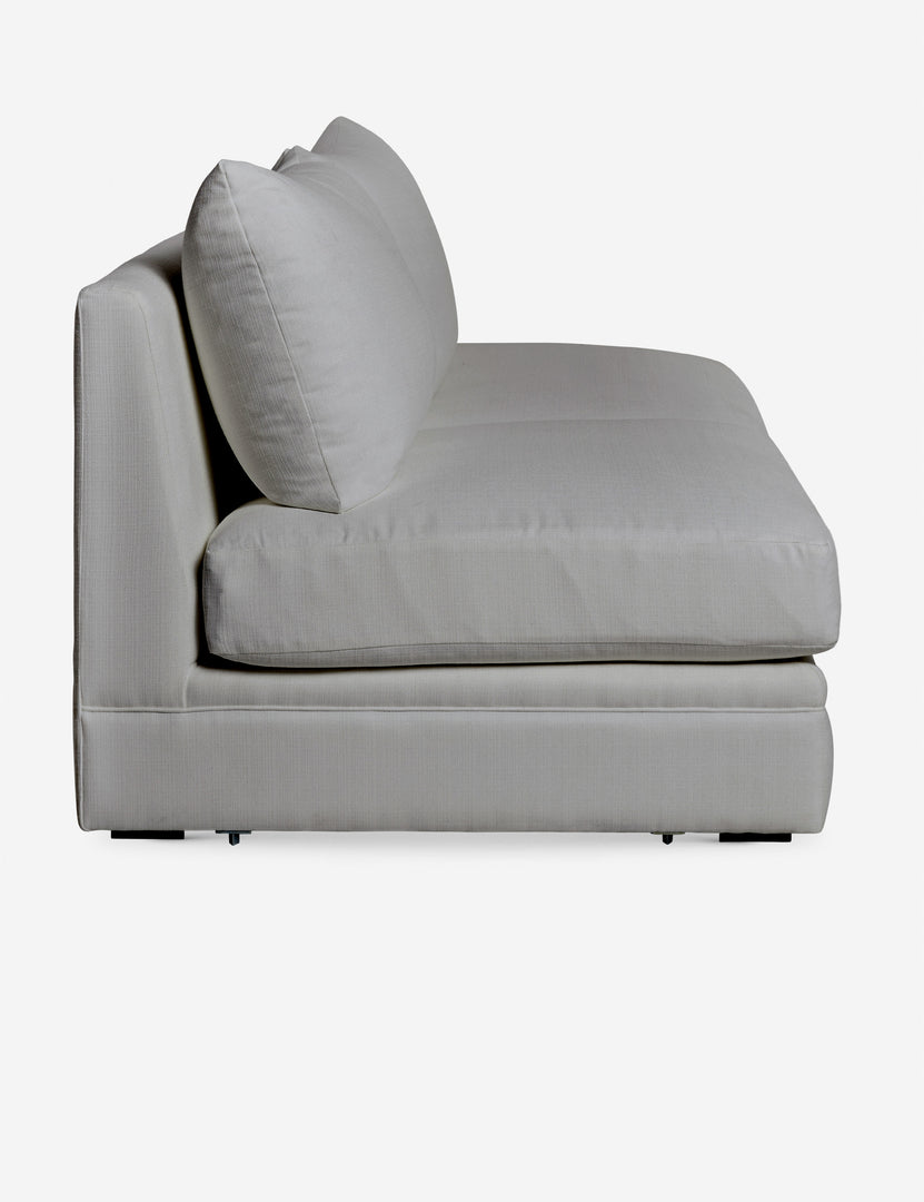 #color::gray-performance-fabric | Side of the Winona Gray Performance Fabric armless sofa