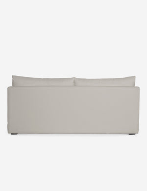Back of the Winona Natural Linen armless sofa
