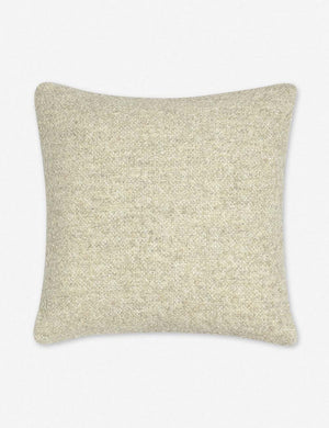 Manon linen oatmeal cream square boucle pillow