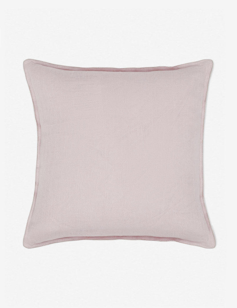 #color::greige #style::square | Arlo Greige flax linen solid square pillow