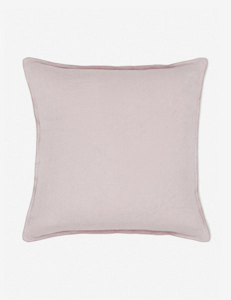 #color::greige #style::square | Arlo Greige flax linen solid square pillow