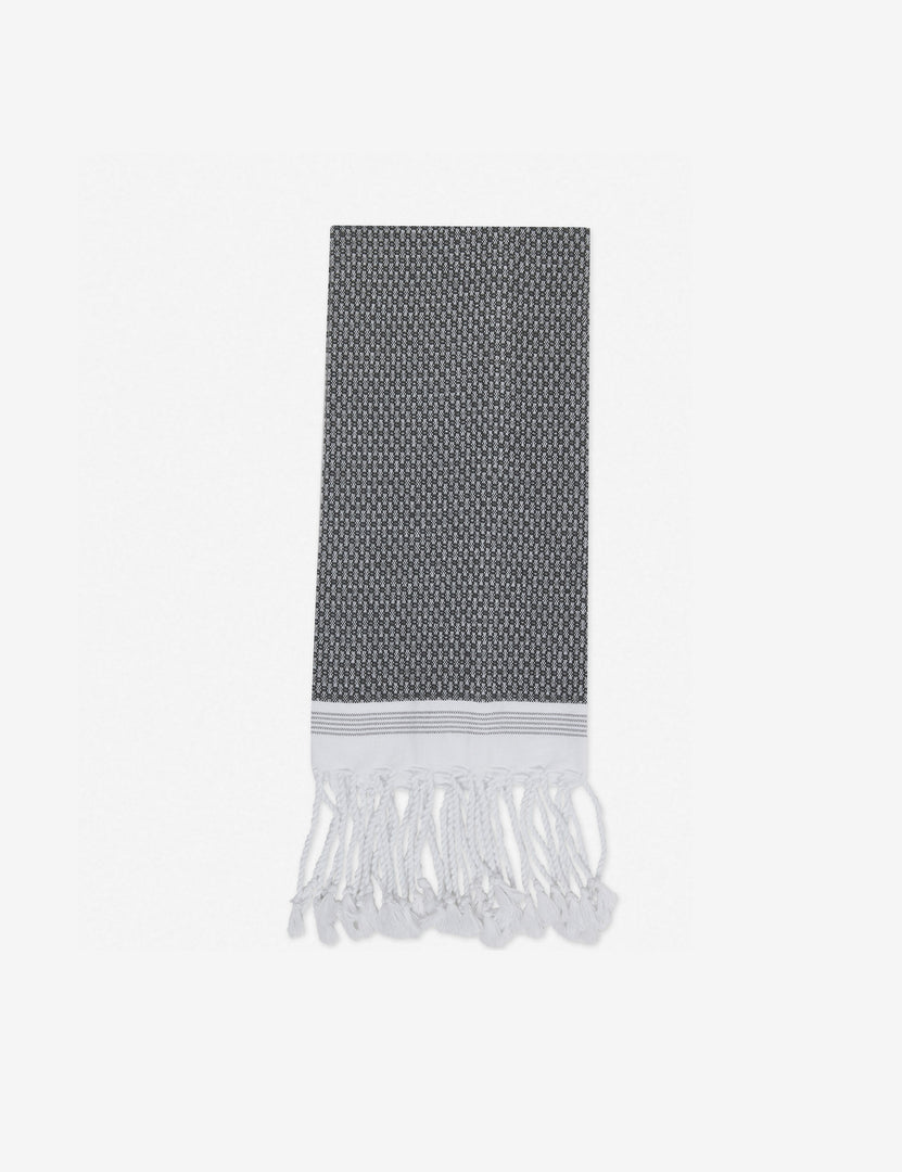 #color::gray | Mediterranean Turkish Cotton gray Guest Towel by Coyuchi with tasseled ends