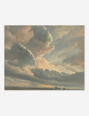 Unframed Study of Clouds with a Sunset near Rome Wall Art by Simon Alexandre Clement Denis