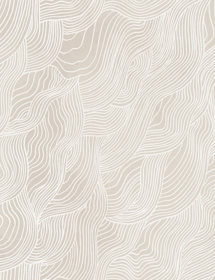 #color::neutral | Alina neutral Wallpaper with smooth ripple pattern
