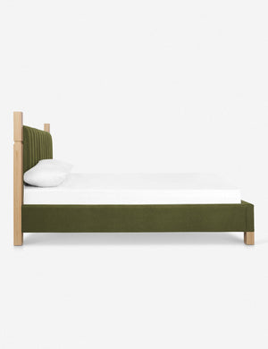 Side of the Ambleside Jade Green Velvet bed