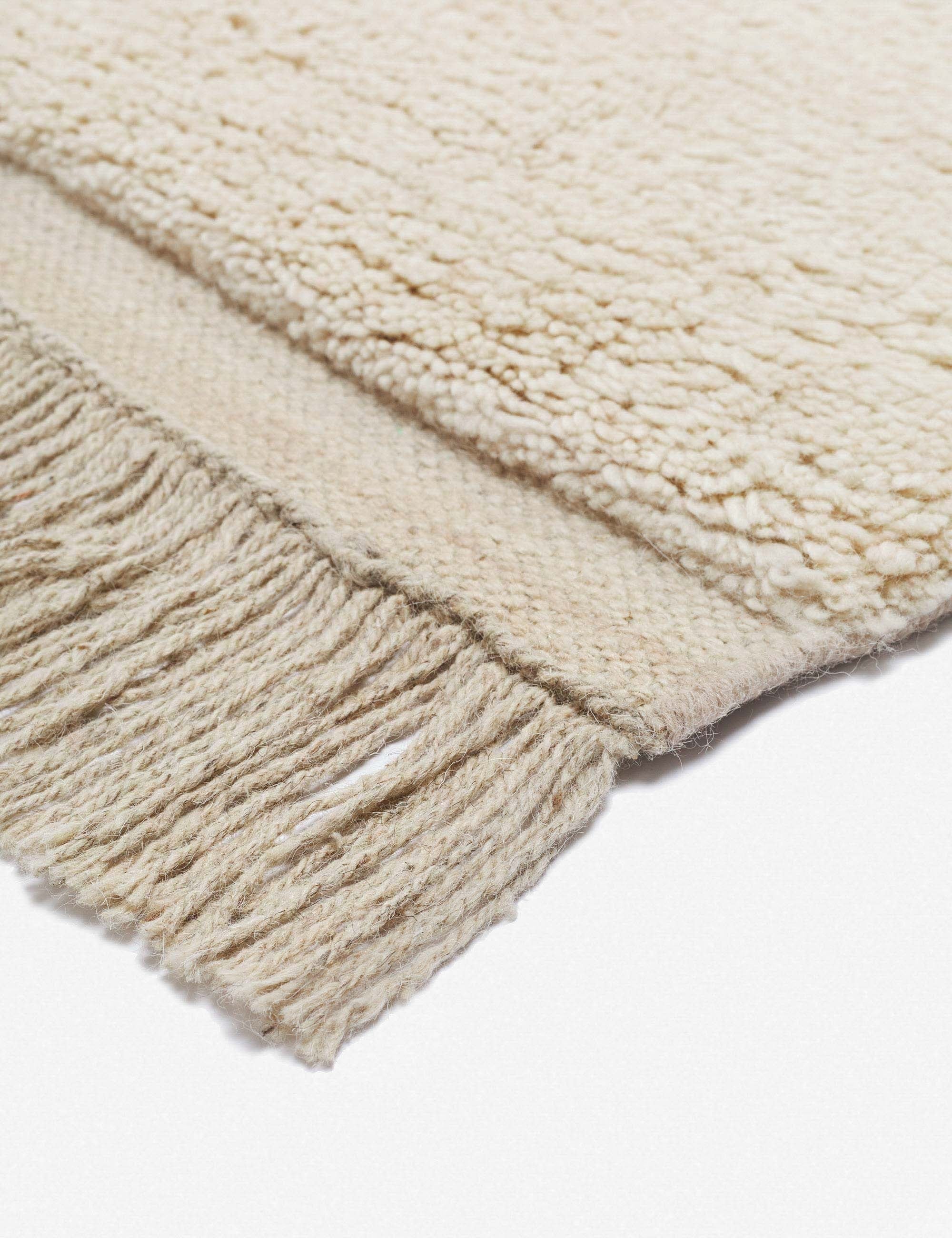 Amir Neutral Moroccan Shag Rug