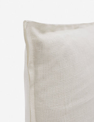Corner of the arlo Ivory lumbar pillow