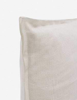 Corner of the arlo Ivory long lumbar pillow