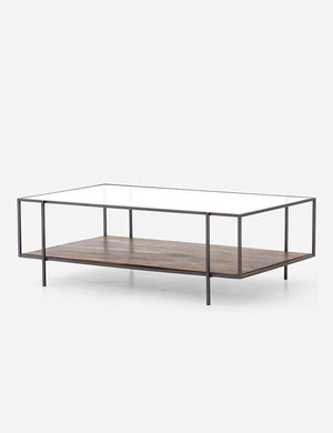 Angled view of the Asher coffee table