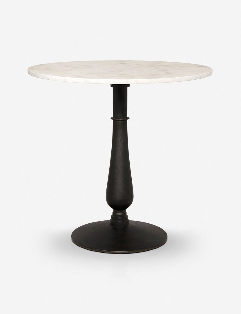 | Auriel side table with marble table top and cast iron base