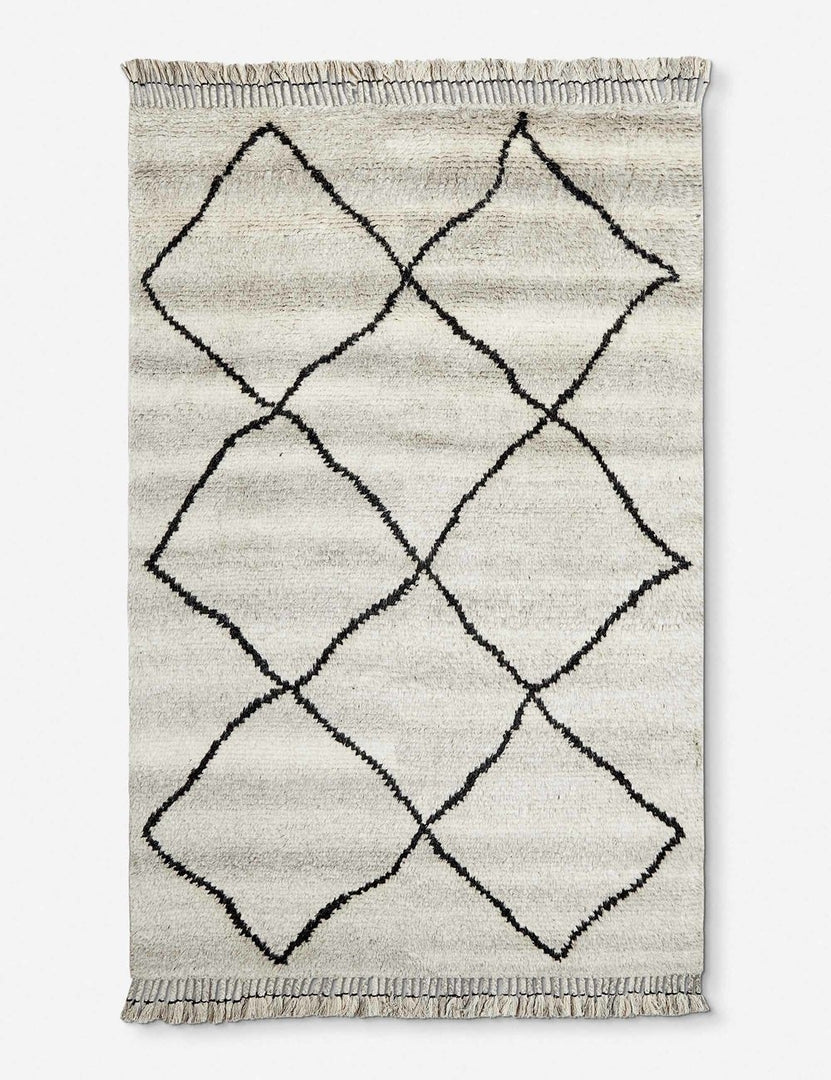 #size::5--x-8-  | The five by eight inch size of the aya moroccan shag rug