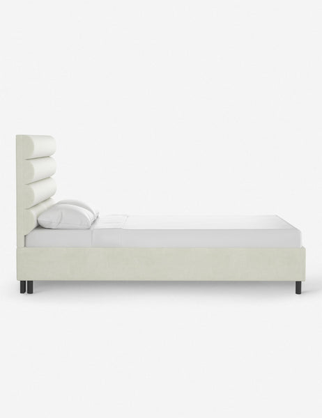 #color::antique-white #size::full #size::queen #size::king #size::cal-king | Side of the Bailee antique white platform bed