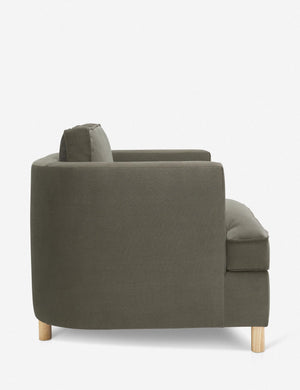 Side of the Belmont Loden gray accent chair