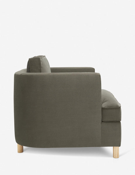 #color::Loden | Side of the Belmont Loden gray accent chair