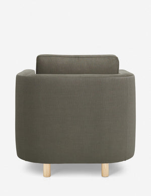 Back of the Belmont Loden gray accent chair
