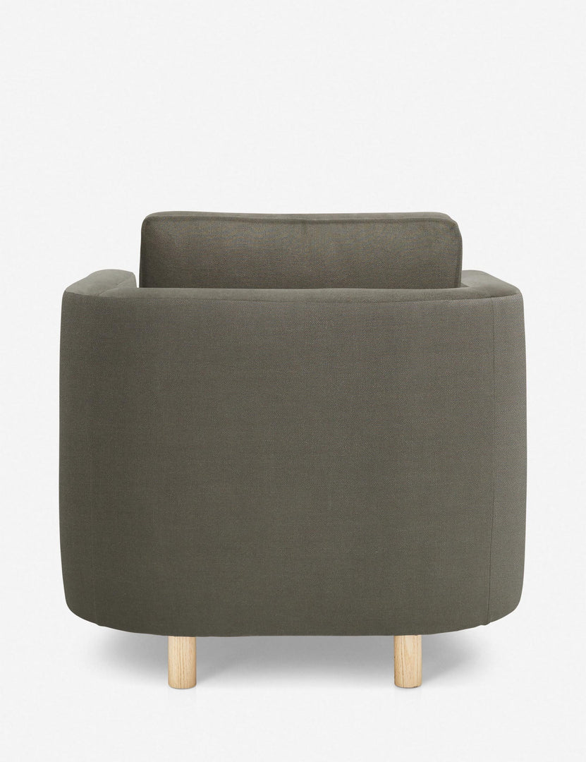 #color::Loden | Back of the Belmont Loden gray accent chair