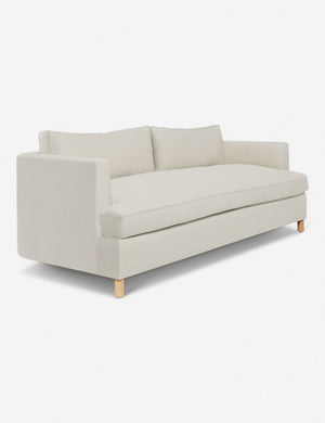 Angled view of the Natural Belmont Sofa