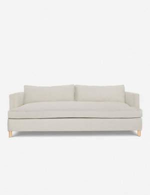 Natural Belmont Sofa with curved back and oversized cushions by Ginny Macdonald