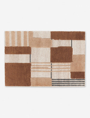 Benita natural toned hand-knotted floor rug by Nina Freudenberger