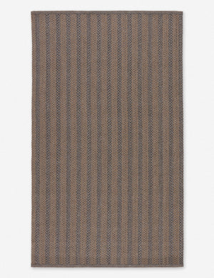 Rylen brown striped handwoven Indoor / Outdoor Rug