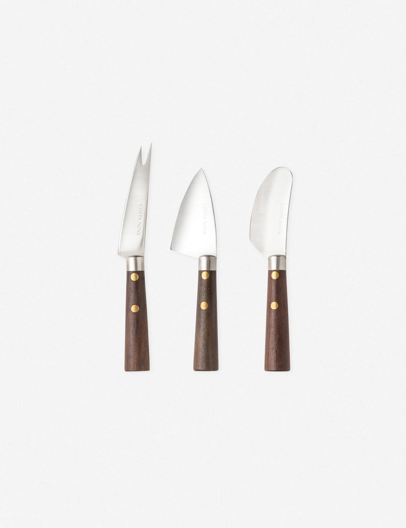 Rosewood Cheese Knive Set by Costa Nova