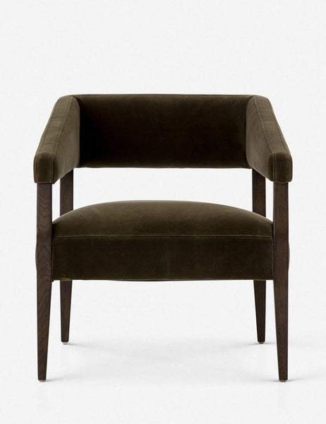 | Lyssa olive velvet accent chair