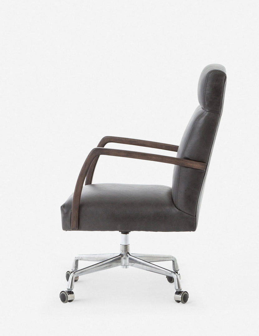 | Side of the Camden Leather Office Chair