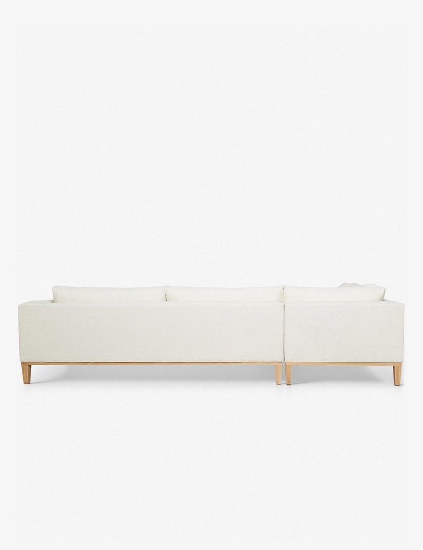 #size::103-w #size::115-w #size::127-w #size::139-w #color::ivory #size::151-w #configuration::left-facing | Back of the Charleston ivory left-facing sectional sofa