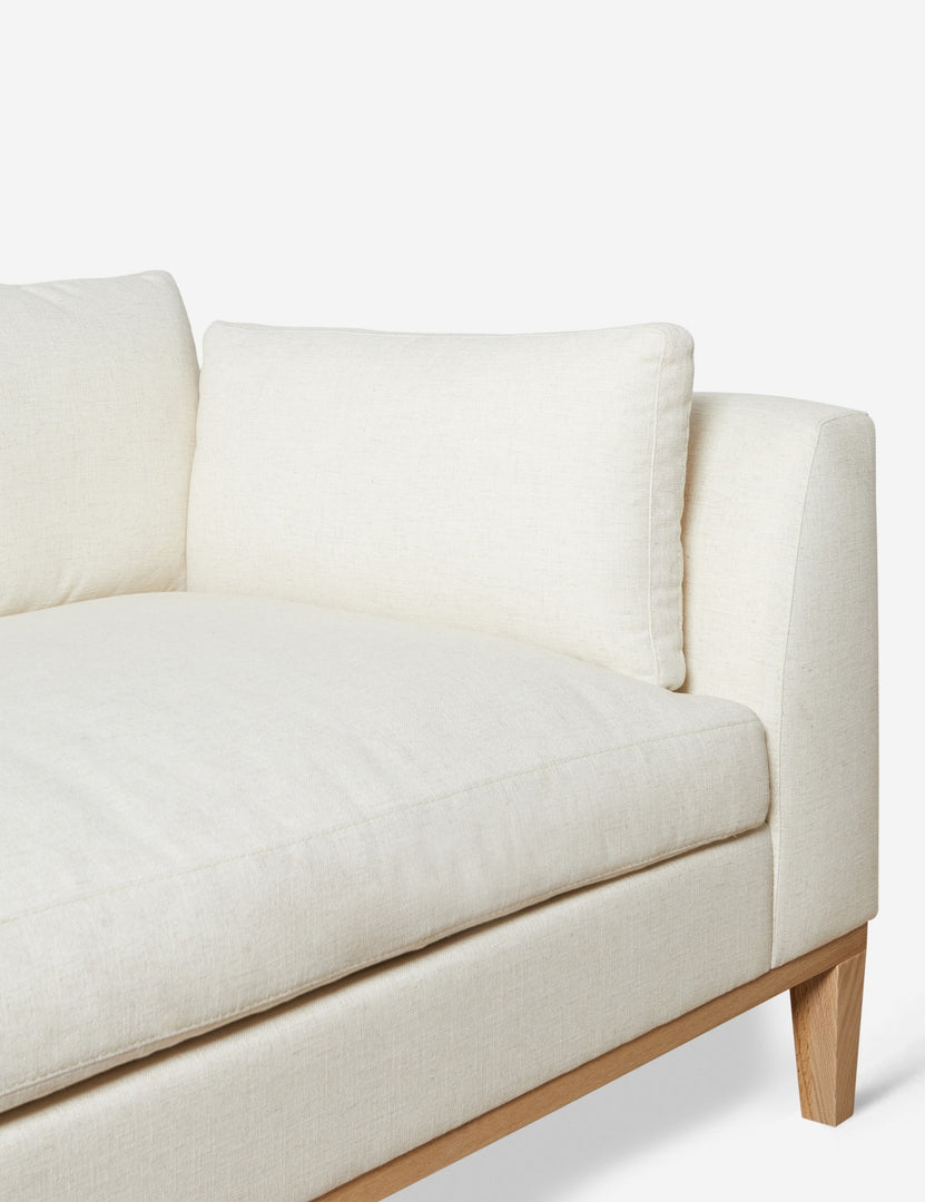 #size::103-w #size::115-w #size::127-w #size::139-w #color::ivory #size::151-w #configuration::left-facing | Inner corner of the Charleston ivory left-facing sectional sofa