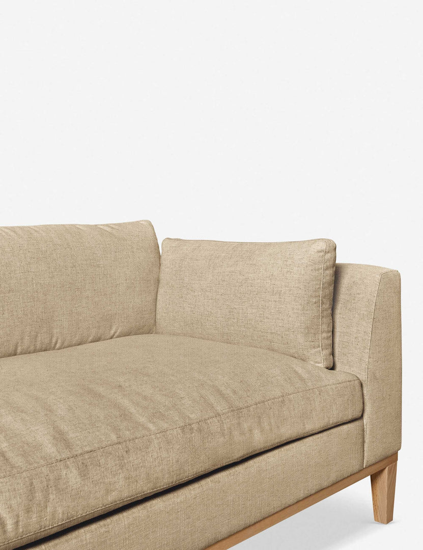 #size::103-w #size::115-w #size::127-w #size::139-w #color::linen #size::151-w #configuration::left-facing | Inner corner of the Charleston linen left-facing sectional sofa