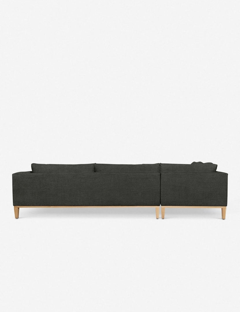 #size::103-w #size::115-w #size::127-w #size::139-w #color::charcoal #size::151-w #configuration::right-facing | Back of the Charleston charcoal left-facing sectional sofa