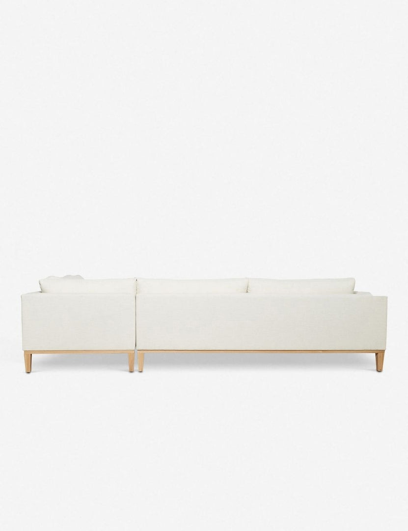 #size::103-w #size::115-w #size::127-w #size::139-w #color::ivory #size::151-w #configuration::right-facing | Back of the Charleston ivory right-facing sectional sofa