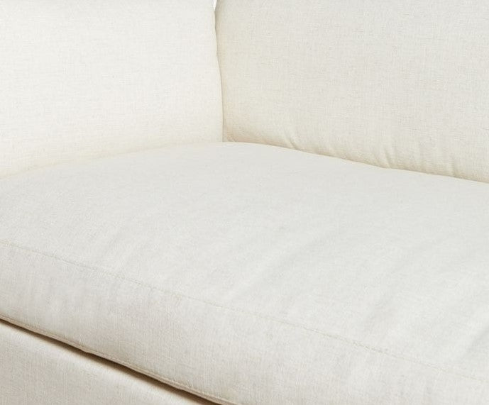 Polyester Linen Swatch, Ivory