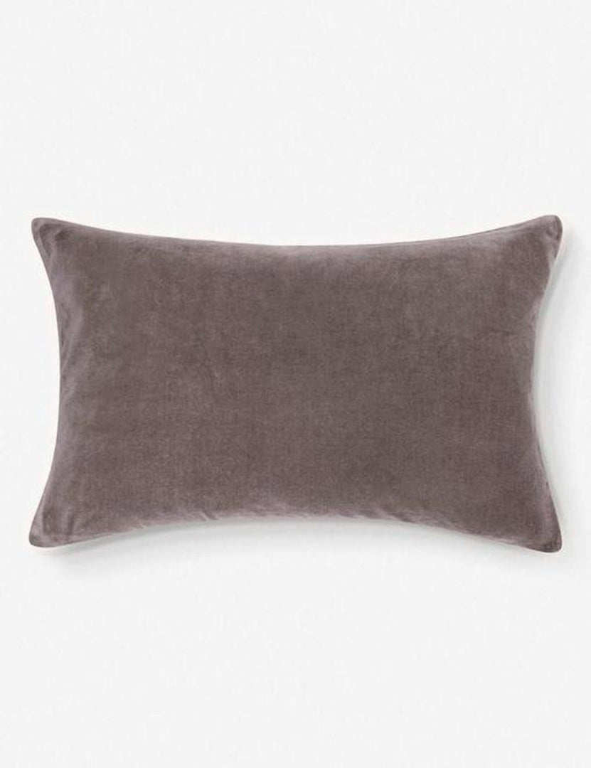 #color::warm-gray #style::lumbar | Charlotte Warm Gray Lumbar Velvet Pillow