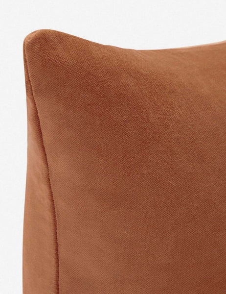 #color::burnt-orange #style::lumbar | Corner of Charlotte Burnt Orange Lumbar Velvet Pillow
