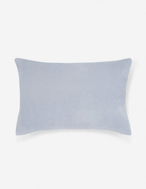 Charlotte Ice Blue Lumbar Velvet Pillow