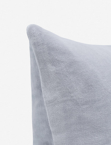 #color::ice-blue #size::13--x-20- #style::lumbar | Corner of Charlotte Ice Blue Lumbar Velvet Pillow