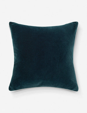 Charlotte Navy Blue Square Velvet Pillow