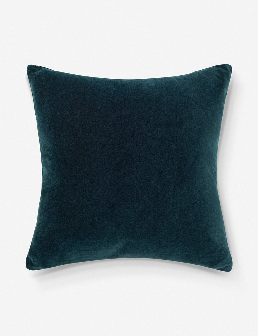 #color::navy  #style::square | Charlotte Navy Blue Square Velvet Pillow