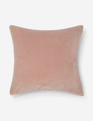 Charlotte Rosewater Pink Square Velvet Pillow