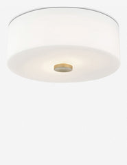 | Cher frosted glass mount light with golden accents