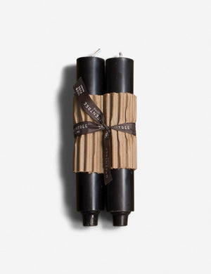 Cera Beeswax Column Candles by Greentree Home in black