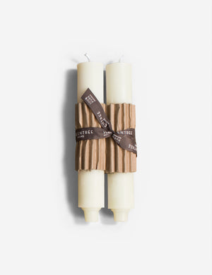 Cera Beeswax Column Candles by Greentree Home in white
