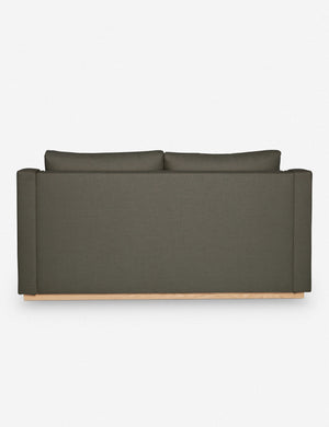Back of the Coniston Loden Gray Linen Sleeper Sofa