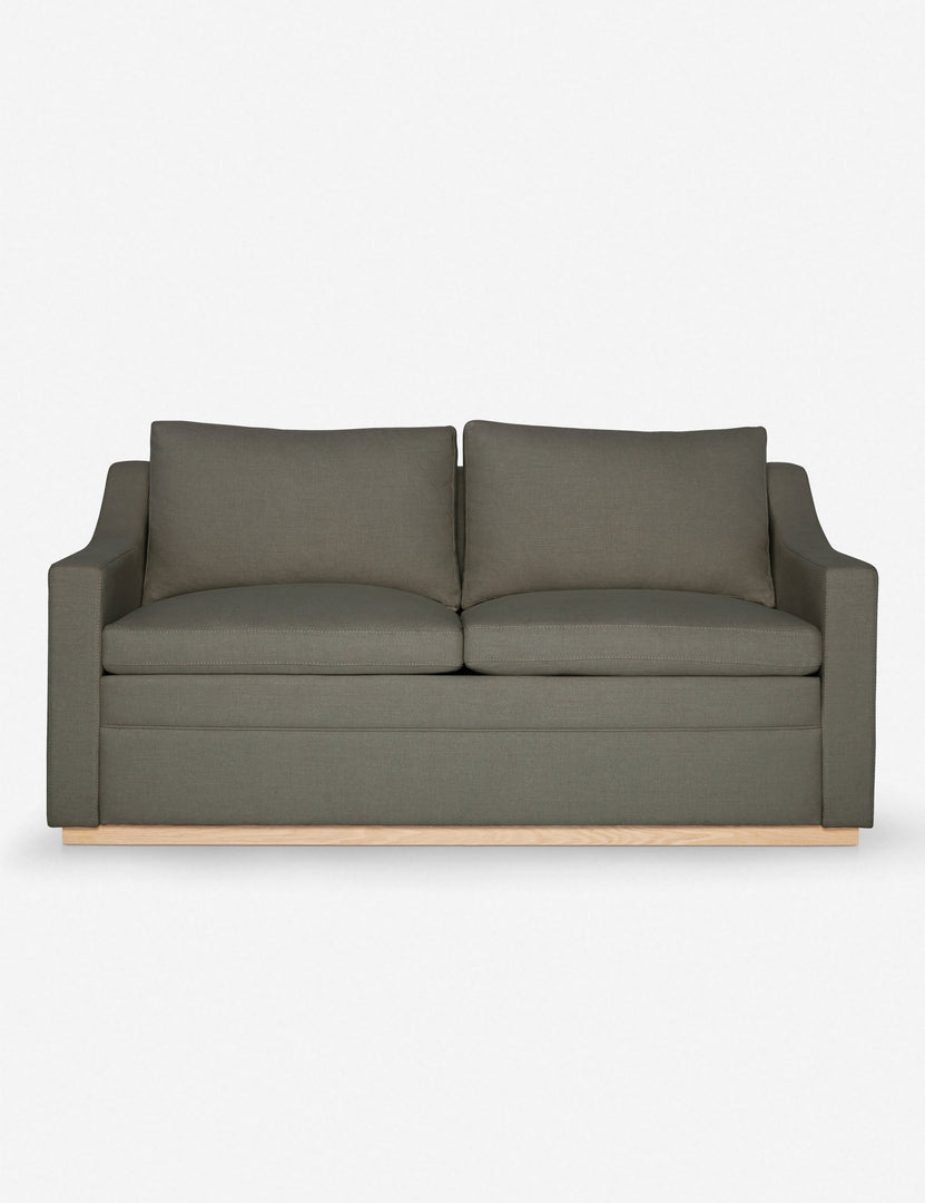 #size::king #color::loden #size::queen | Coniston Loden Gray Linen Sleeper Sofa by Ginny Macdonald